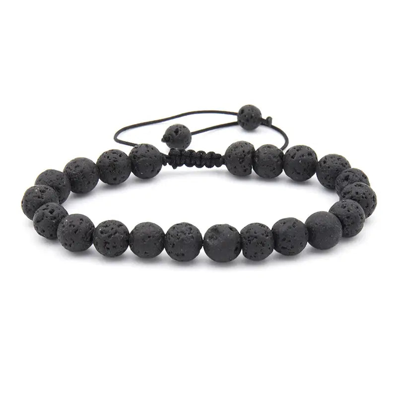 Black Lava Adjustable Bracelet