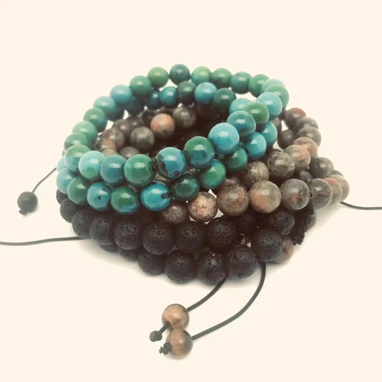 Black Lava Adjustable Bracelet