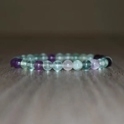 Rainbow Fuorite Crystal Bracelet