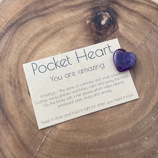 Amethyst Pocket Heart