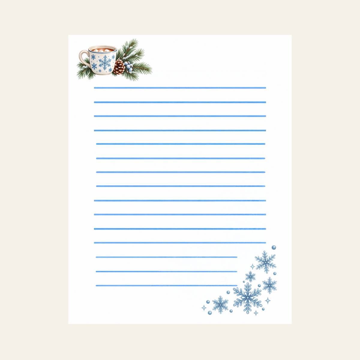 Cozy Winter 4 x 6 Notepad