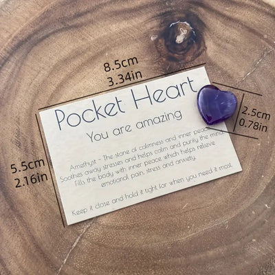 Amethyst Pocket Heart