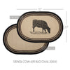 Cow Jute Oval Rug with Rug Pad