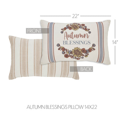 Autumn Blessings Pillow 14 x 22