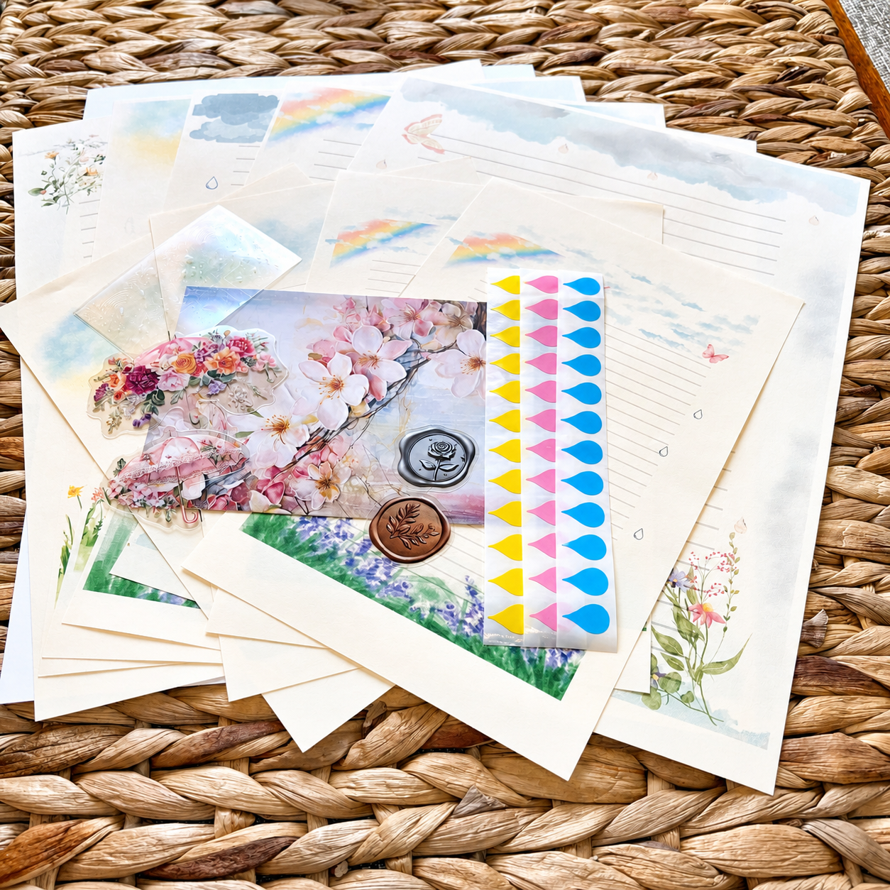 April Showers Stationery Kit