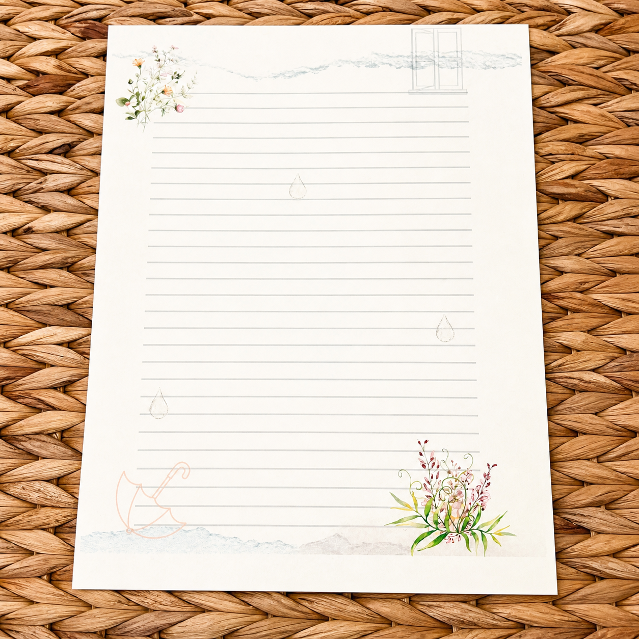 April Showers Stationery Kit