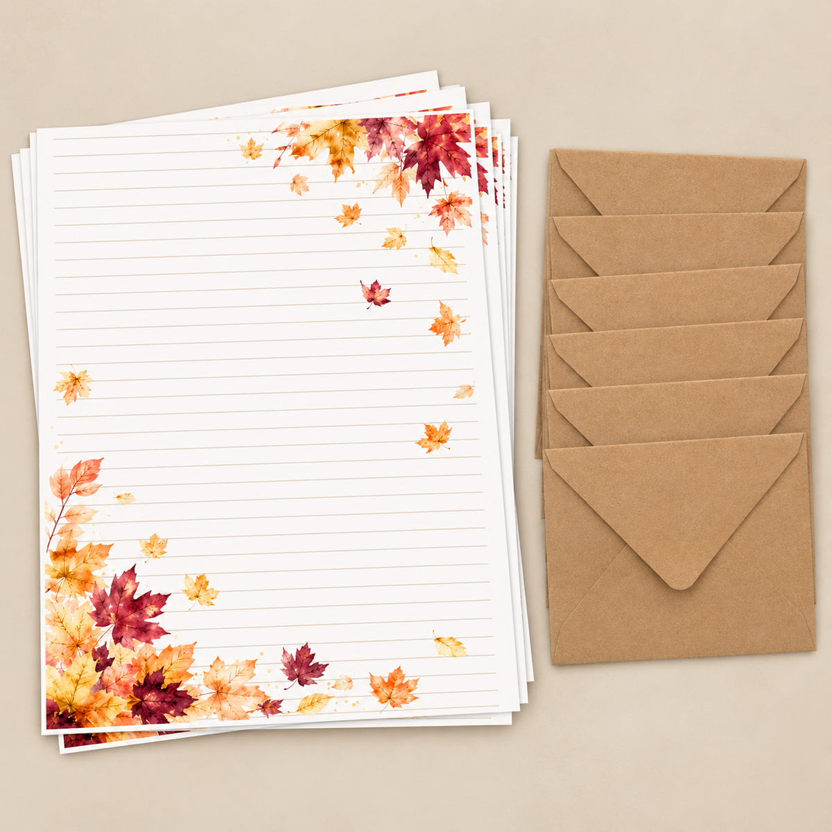 Autumn Breeze Stationery Set