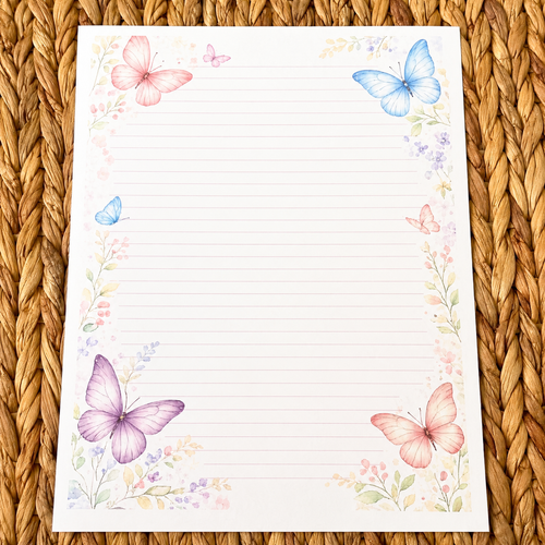 Butterfly Whispers Stationery Set