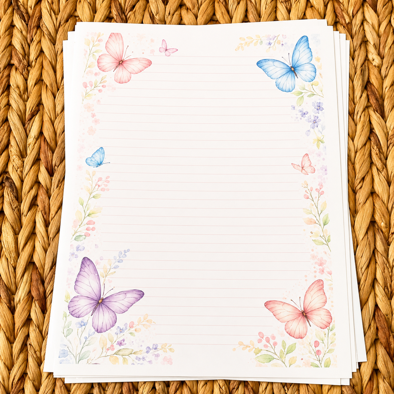 Butterfly Whispers Stationery Set