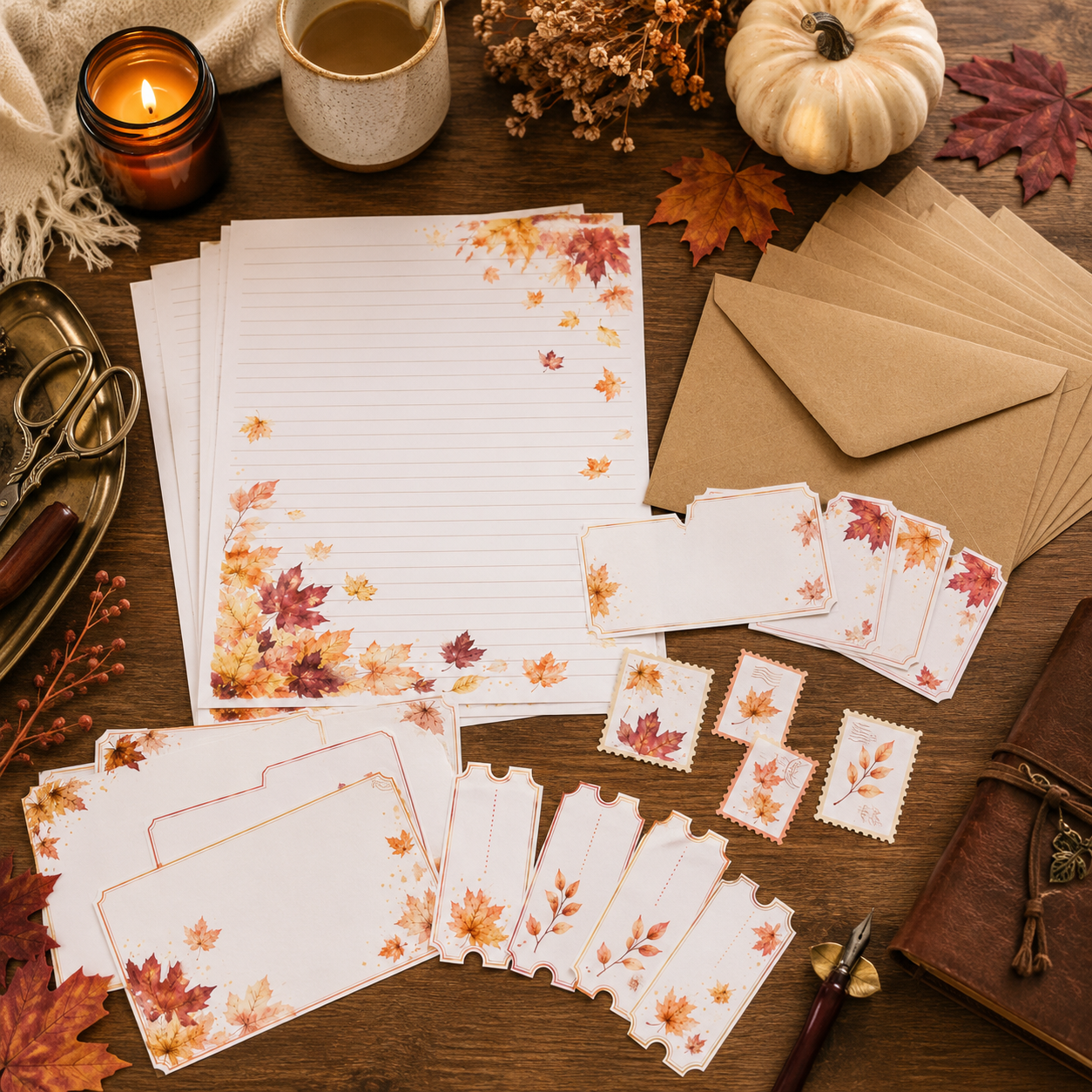 Autumn Breeze Stationery Set
