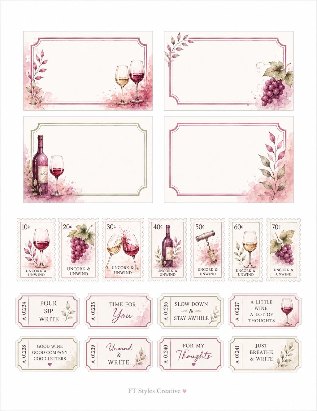 Uncork & Unwind Paper Bits