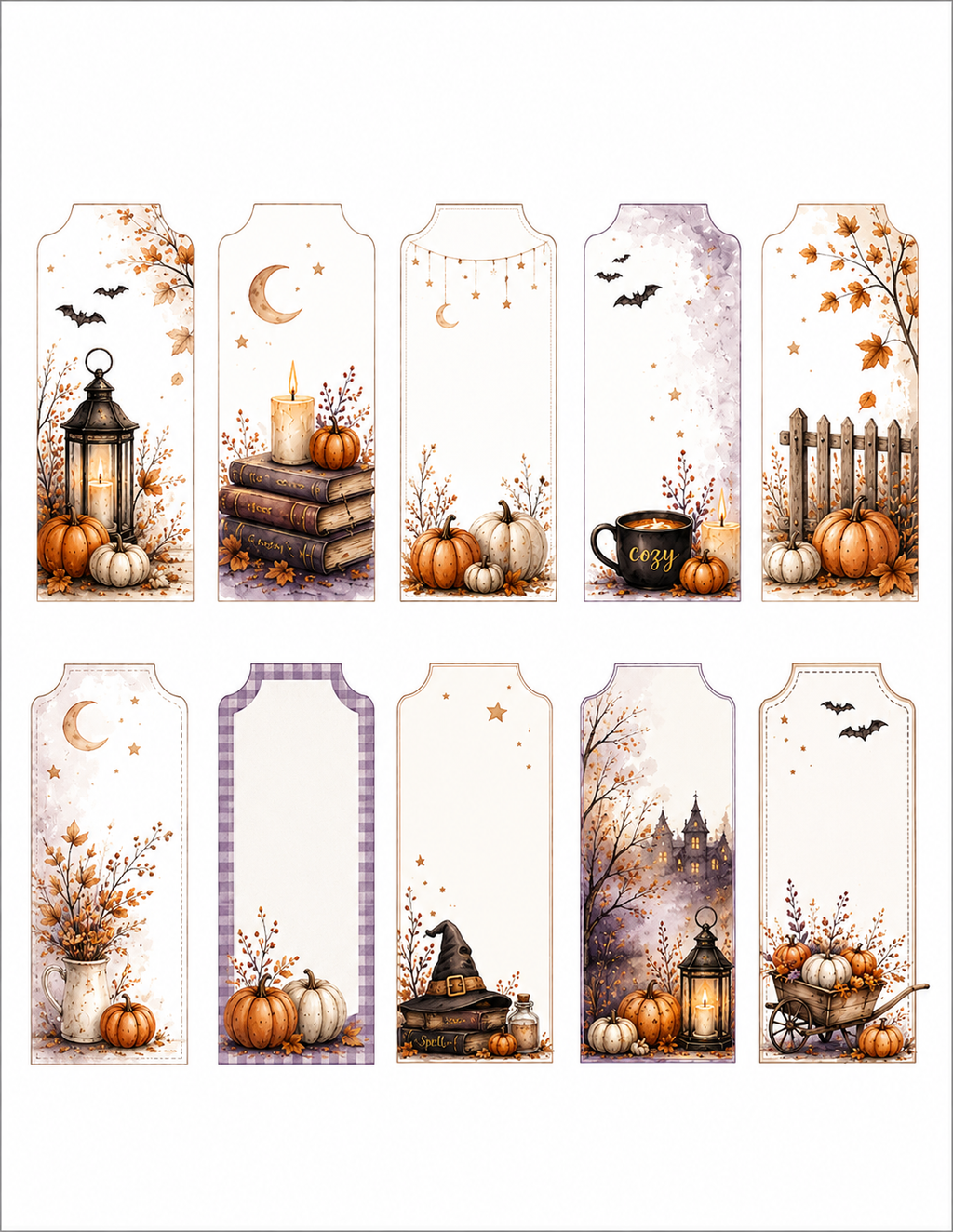 Twilight Pumpkins Paper Bits