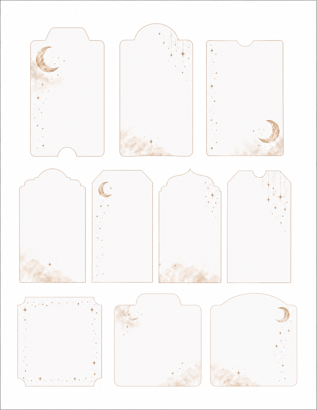 Moonlit Pages Paper Bits