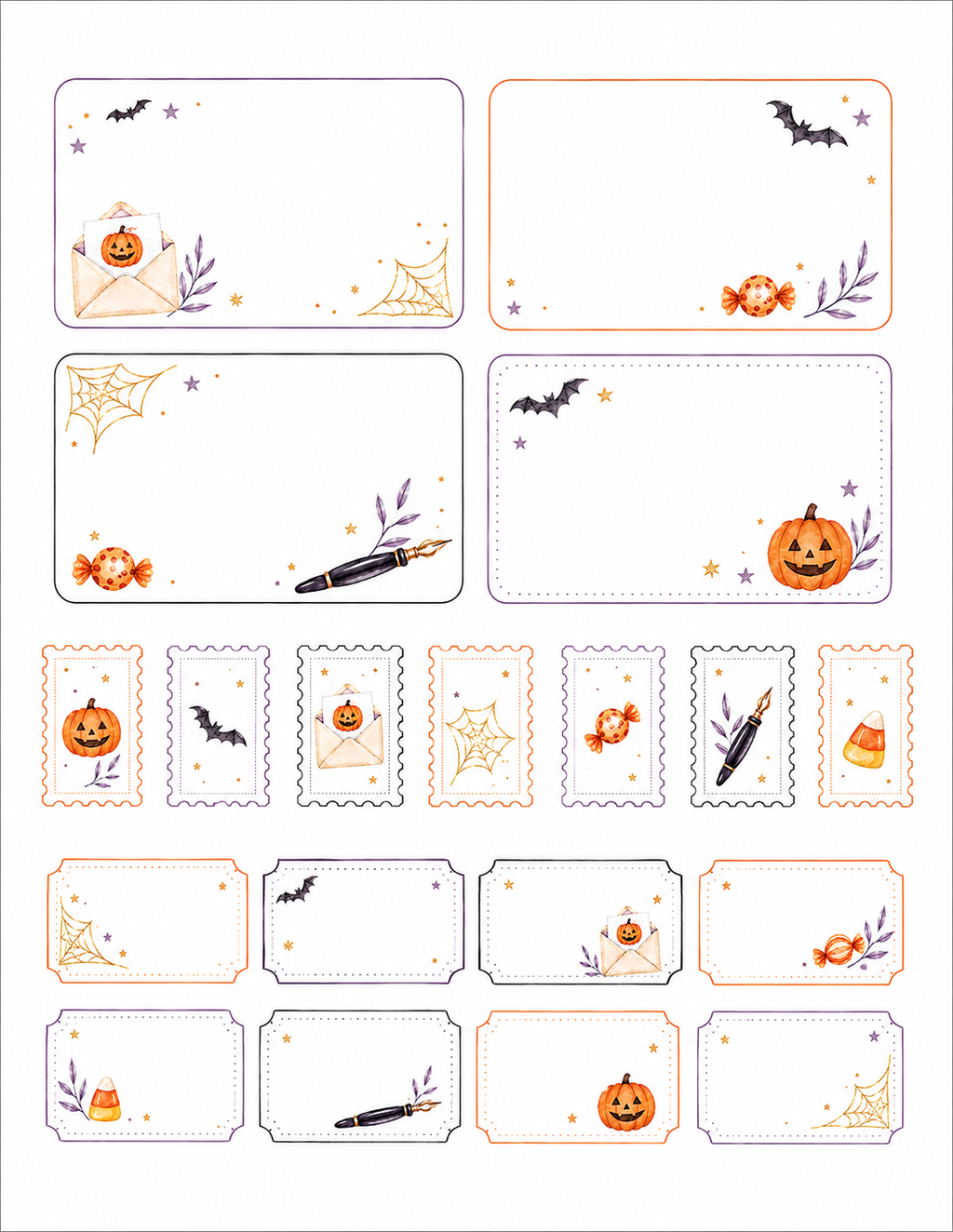 Halloween Greetings Paper Bits