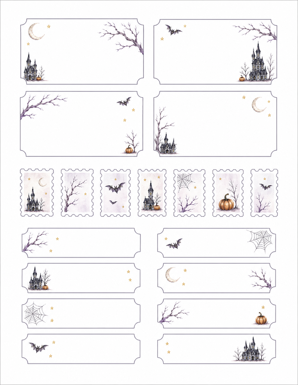 Haunted Hollow Paper Bits Set