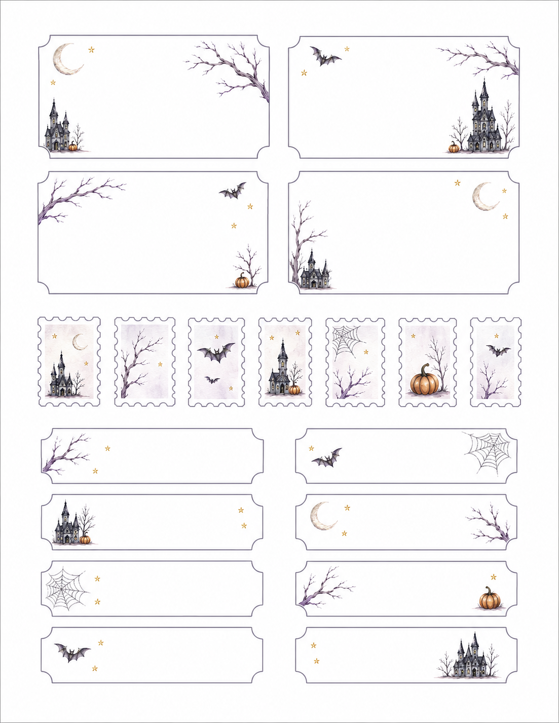 Haunted Hollow Paper Bits Set
