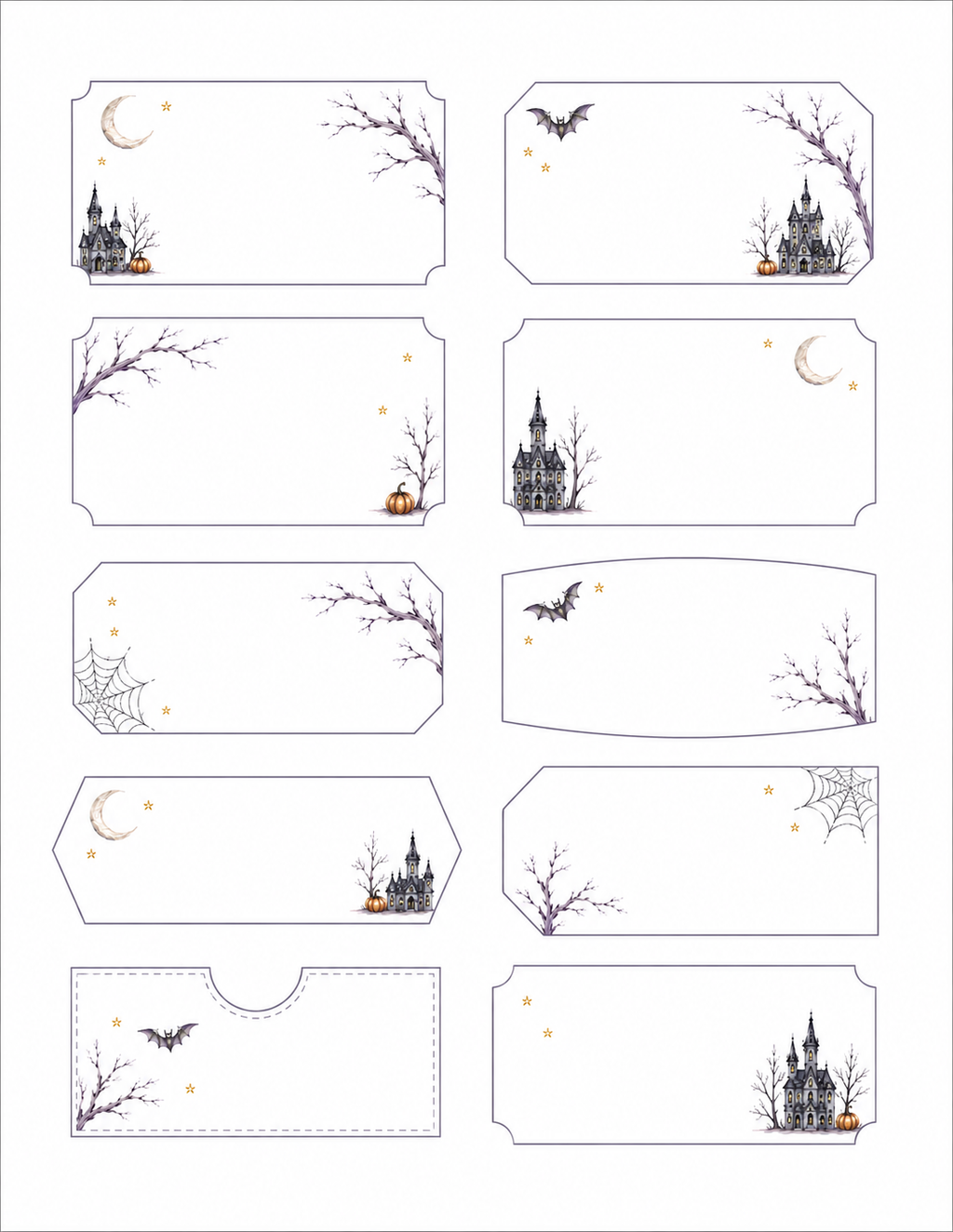 Haunted Hollow Paper Bits Set