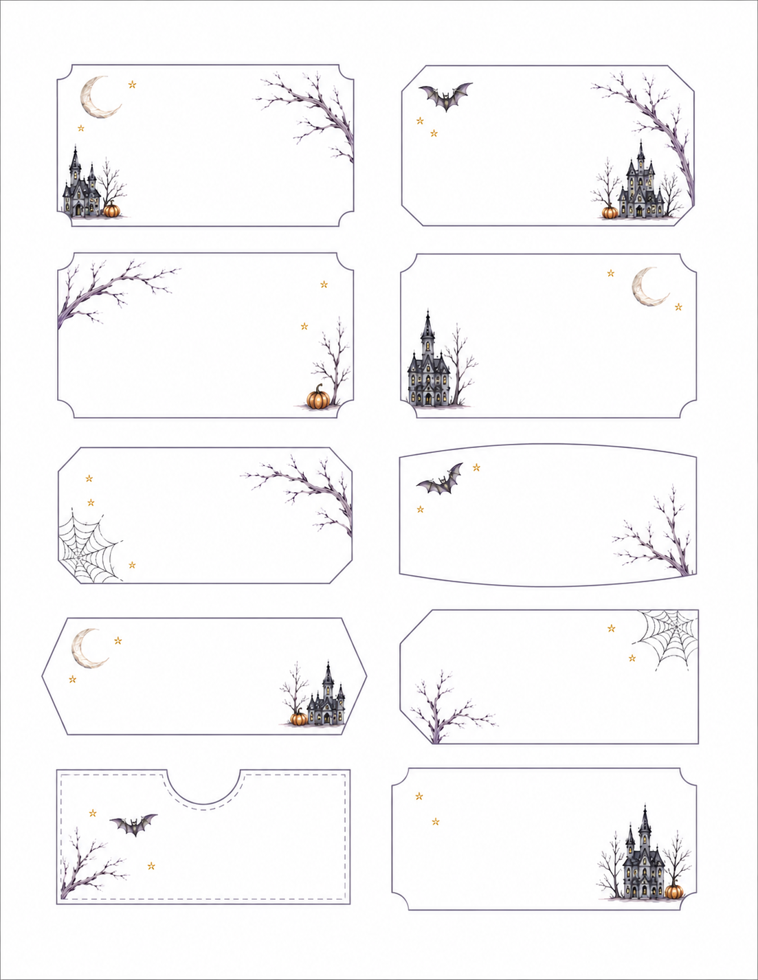 Haunted Hollow Paper Bits Set