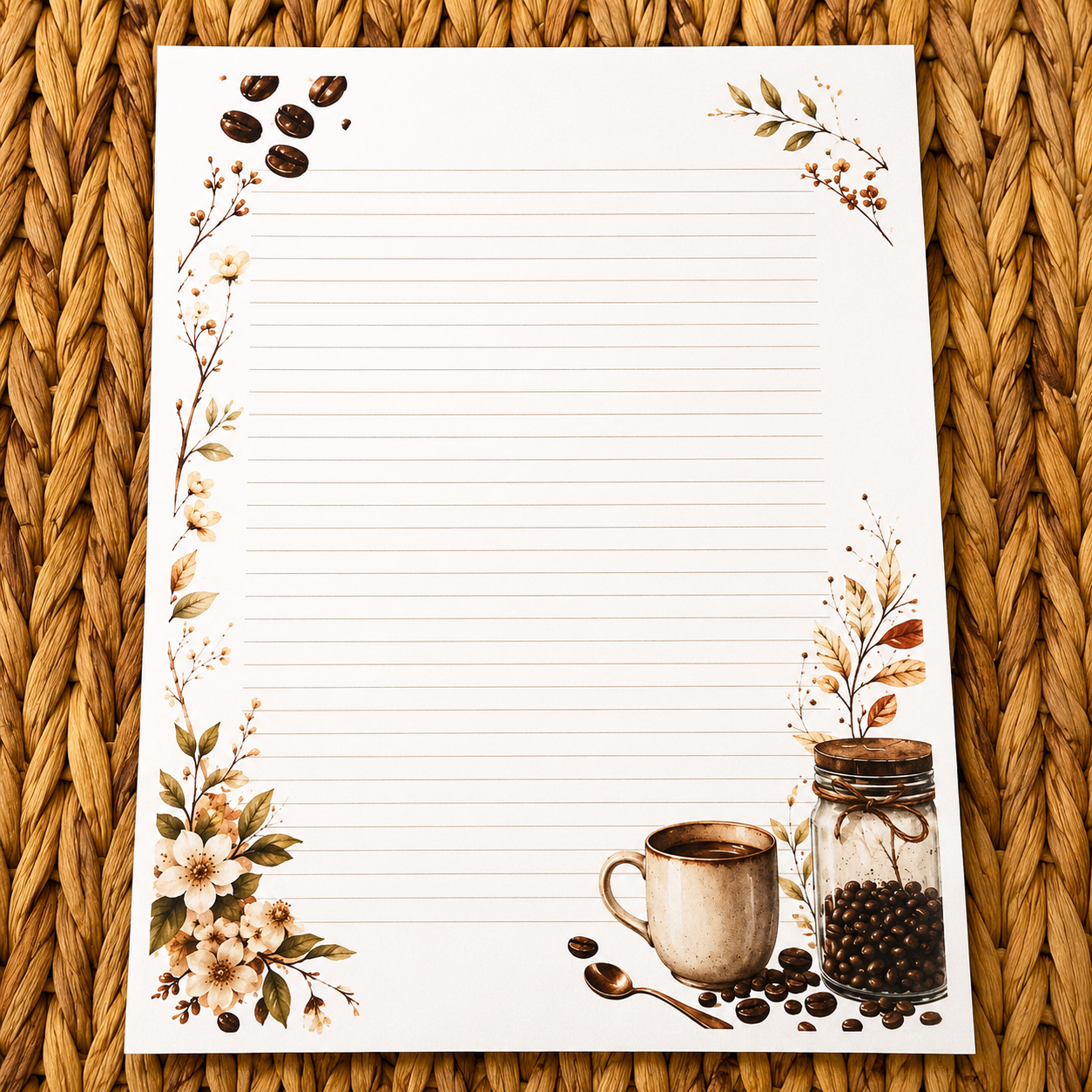 Letters & Lattes Simple Set