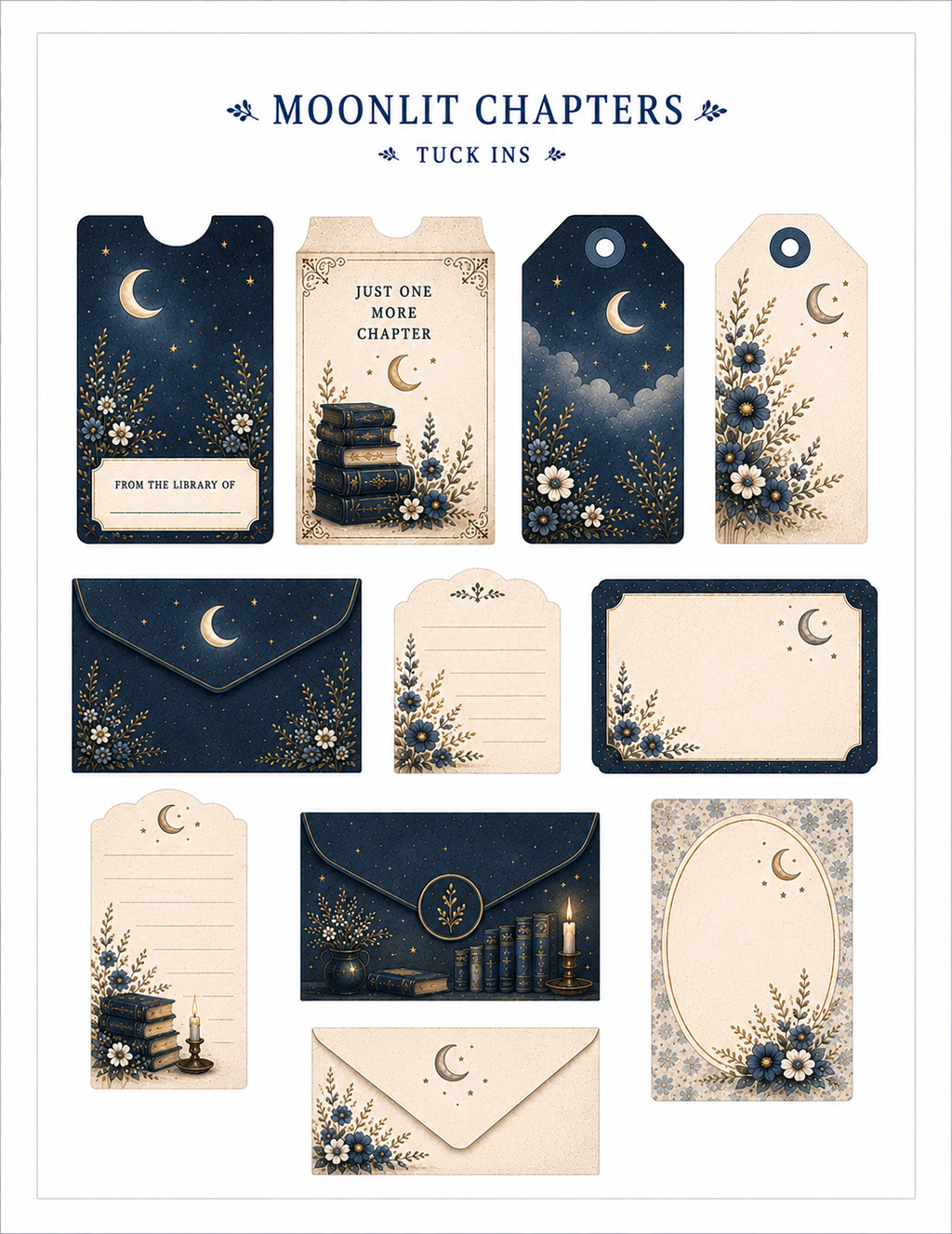 Moonlit Chapters Paper Bits