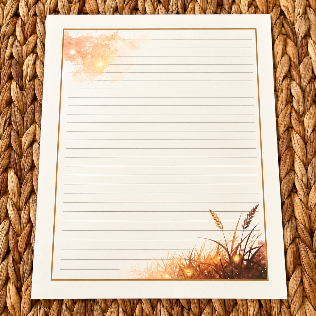 Golden Evenings Stationery Kit