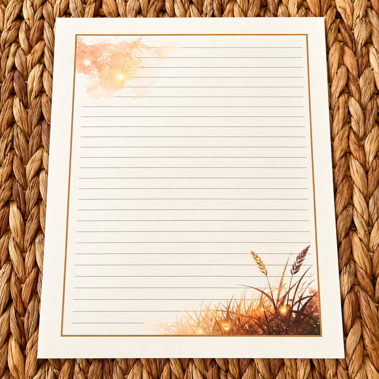 Golden Evenings Stationery Kit