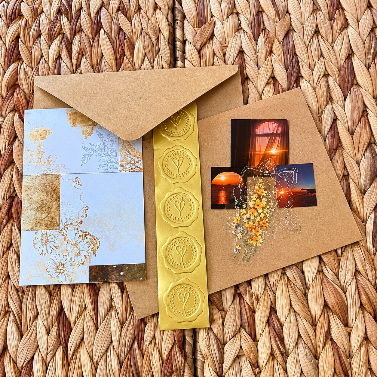 Golden Evenings Stationery Kit