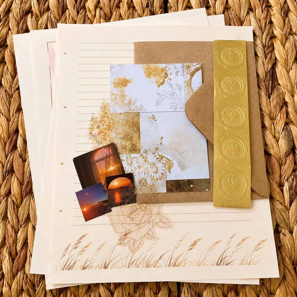 Golden Evenings Stationery Kit