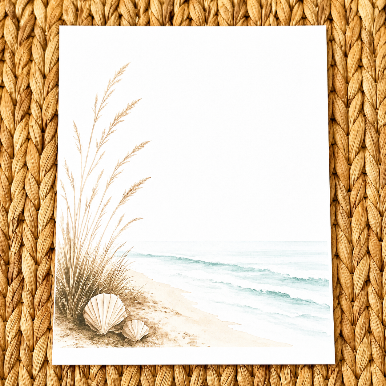 Coastal Calm Stationery Kit