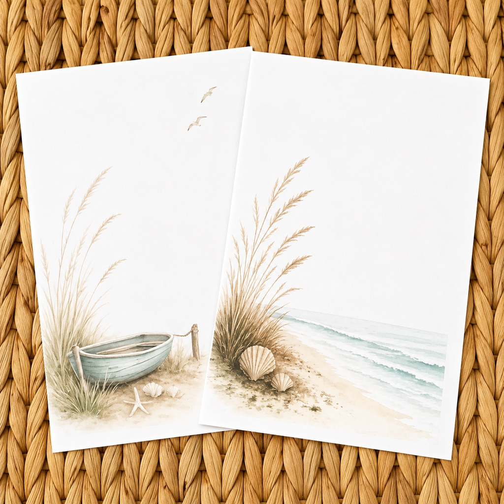 Coastal Calm Stationery Kit