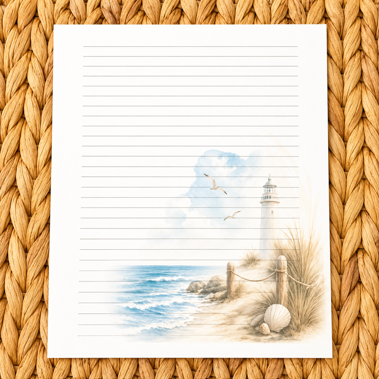 Coastal Calm Stationery Kit