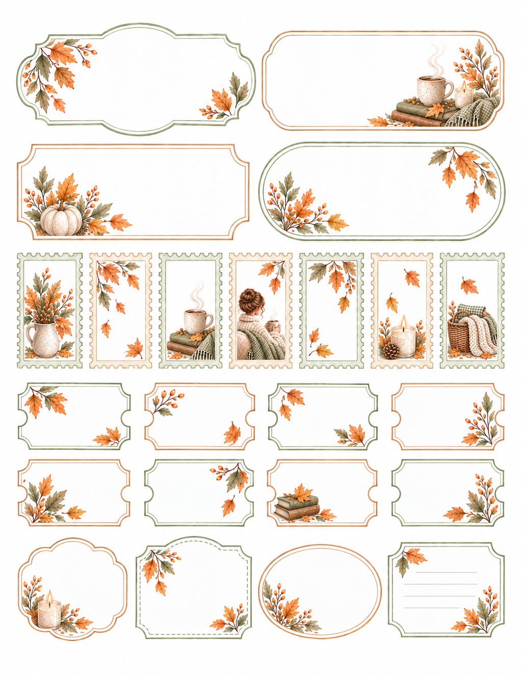 Autumn Stillness Paper Bits Set