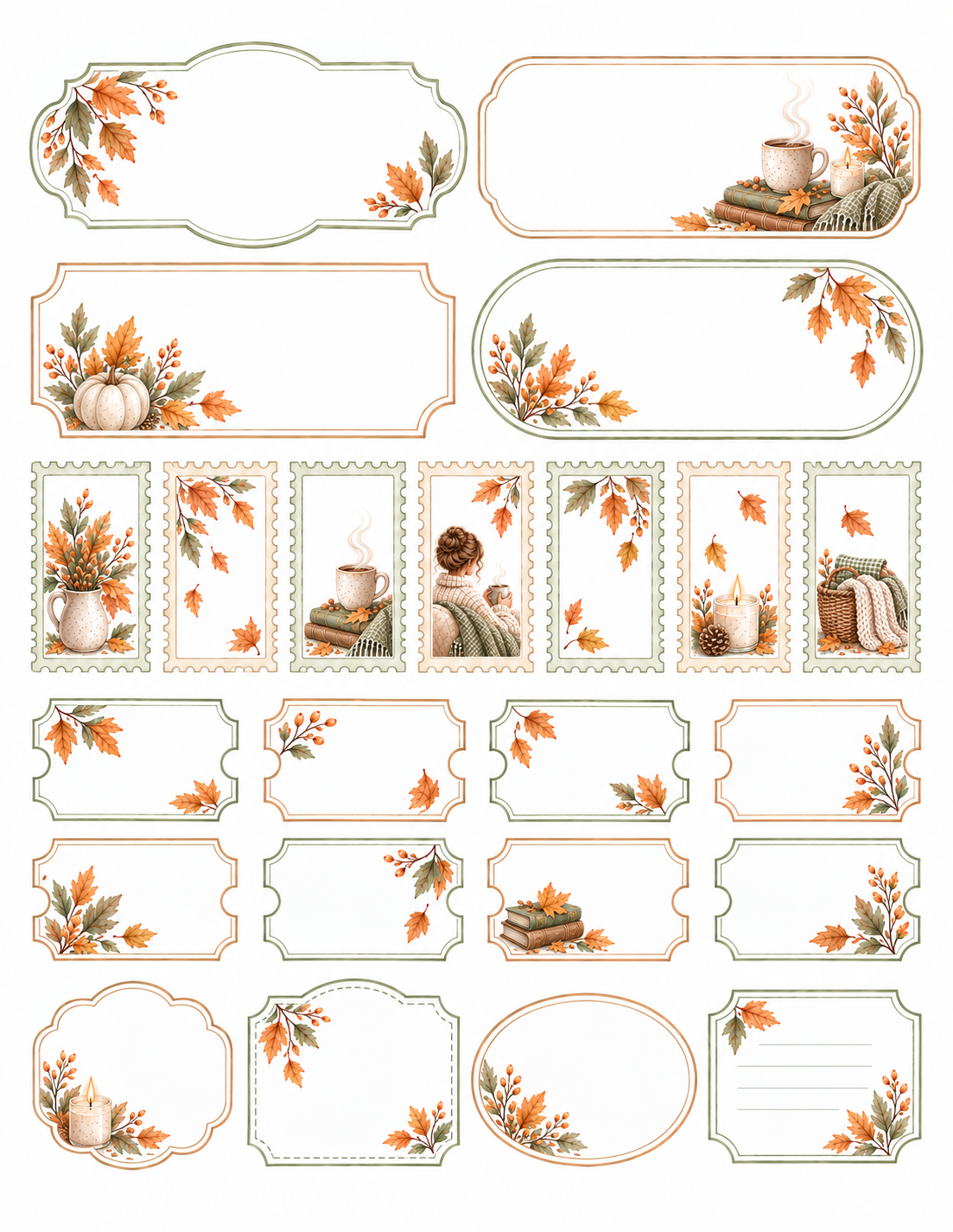 Autumn Stillness Paper Bits Set