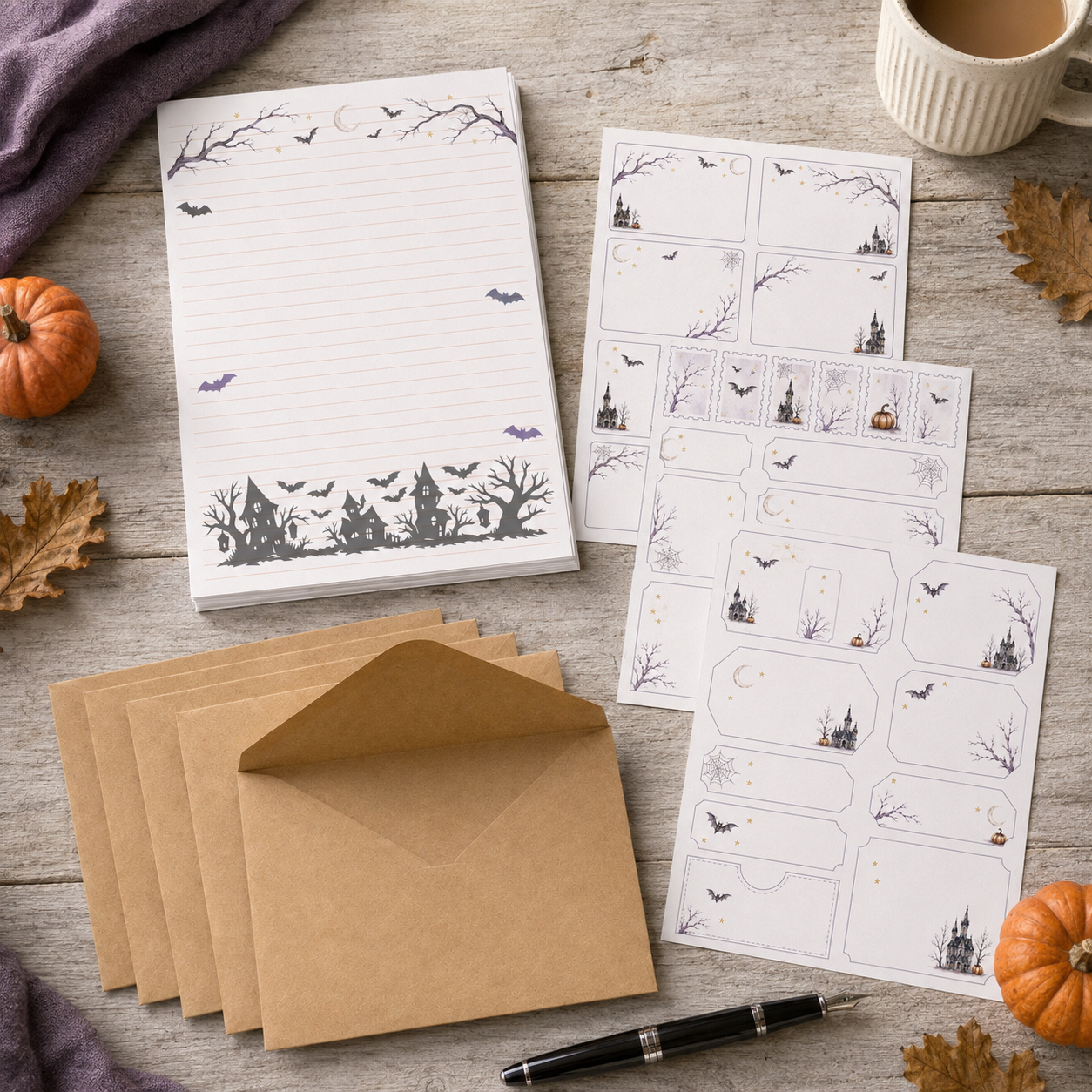 Haunted Hollow Stationery Set