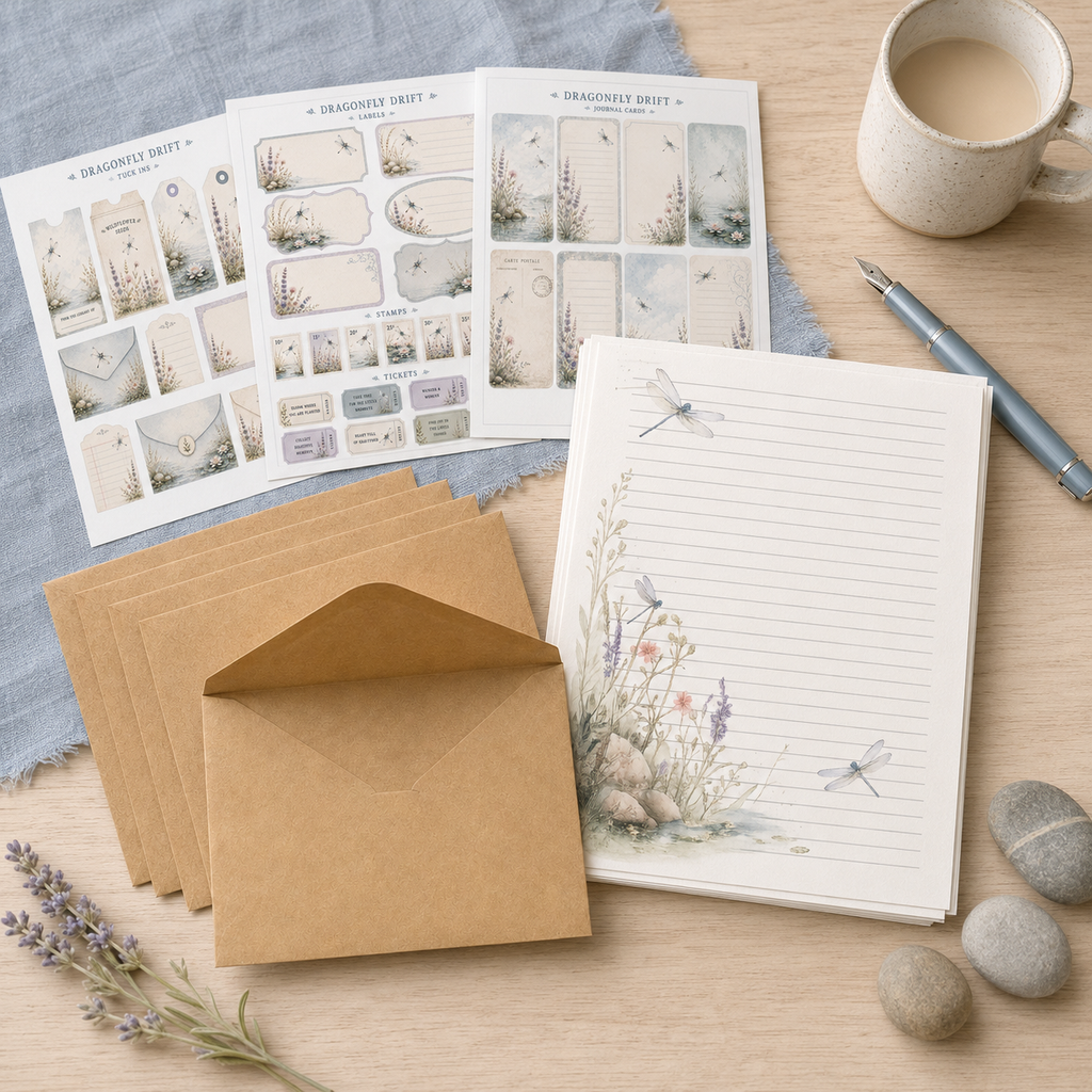 Dragonfly Drift Stationery Set