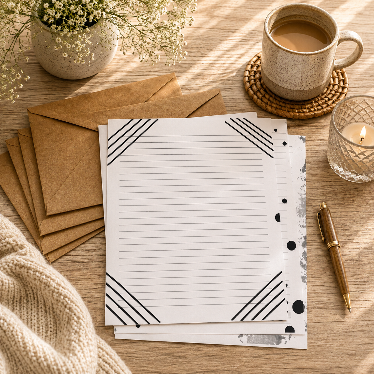 Paper & Shadows Stationery Set