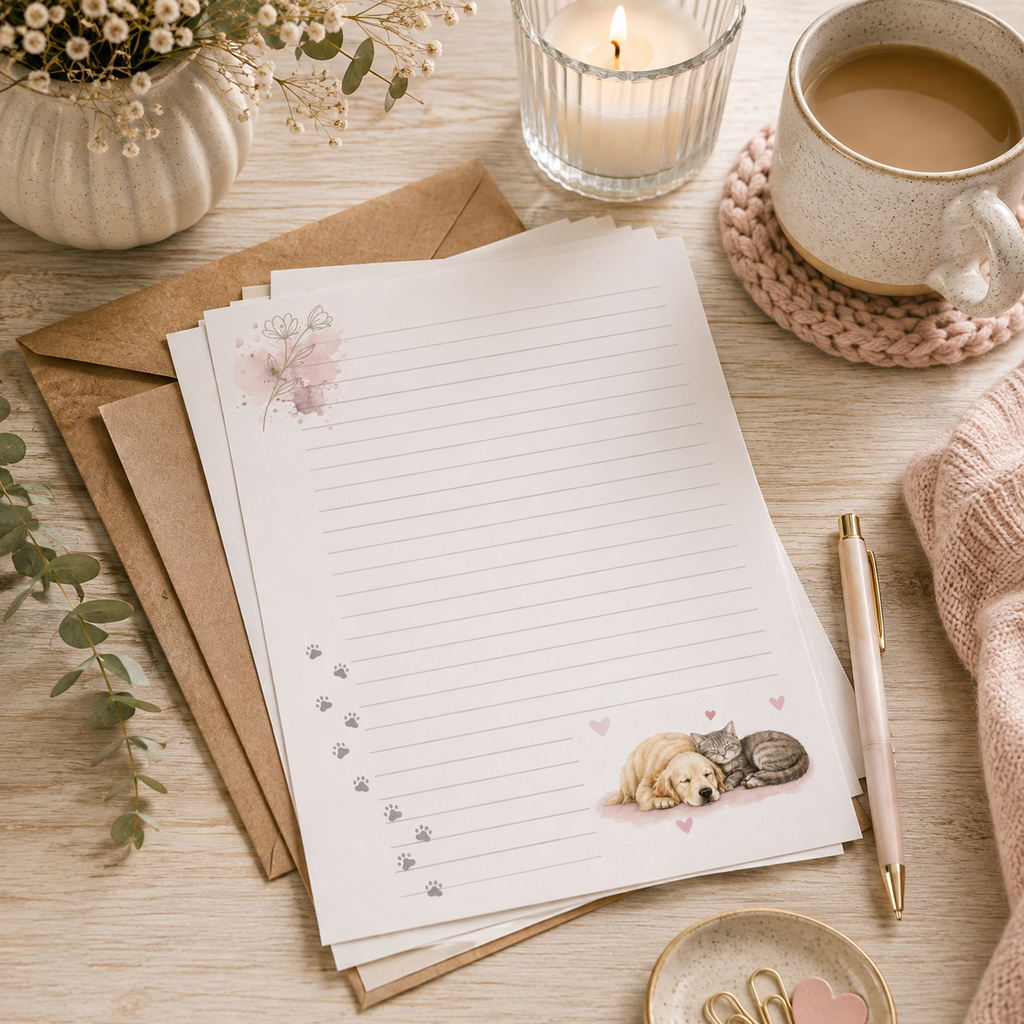 Cozy Companions Stationery Set