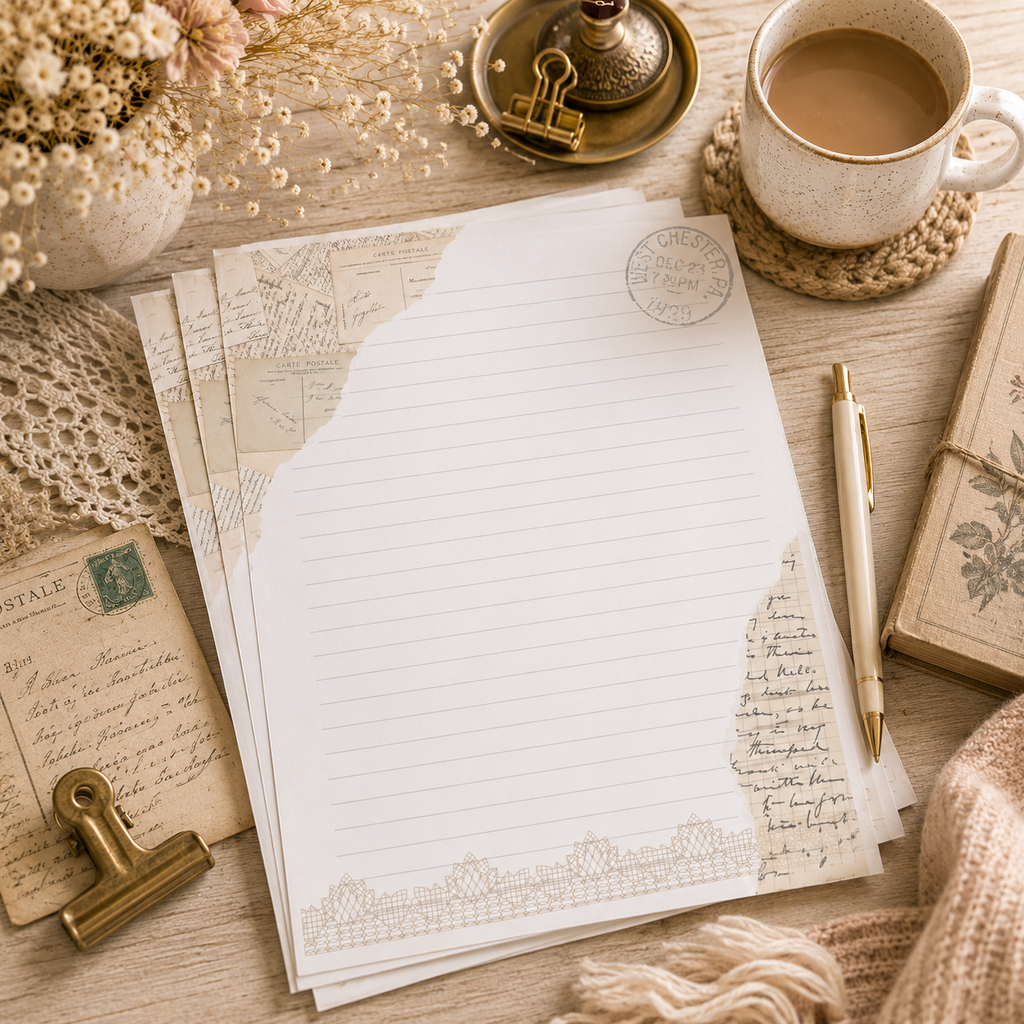 Letters & Lace Stationery Set