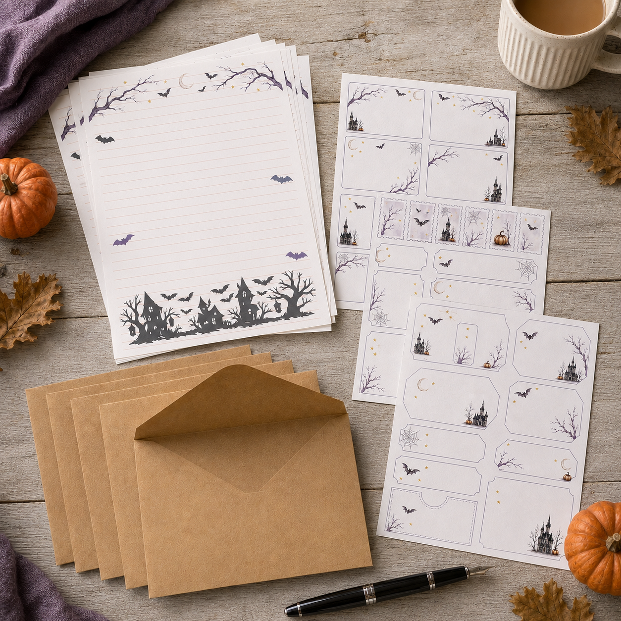 Haunted Hollow Stationery Set