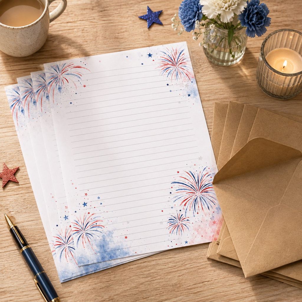 Americana Skies Stationery Set
