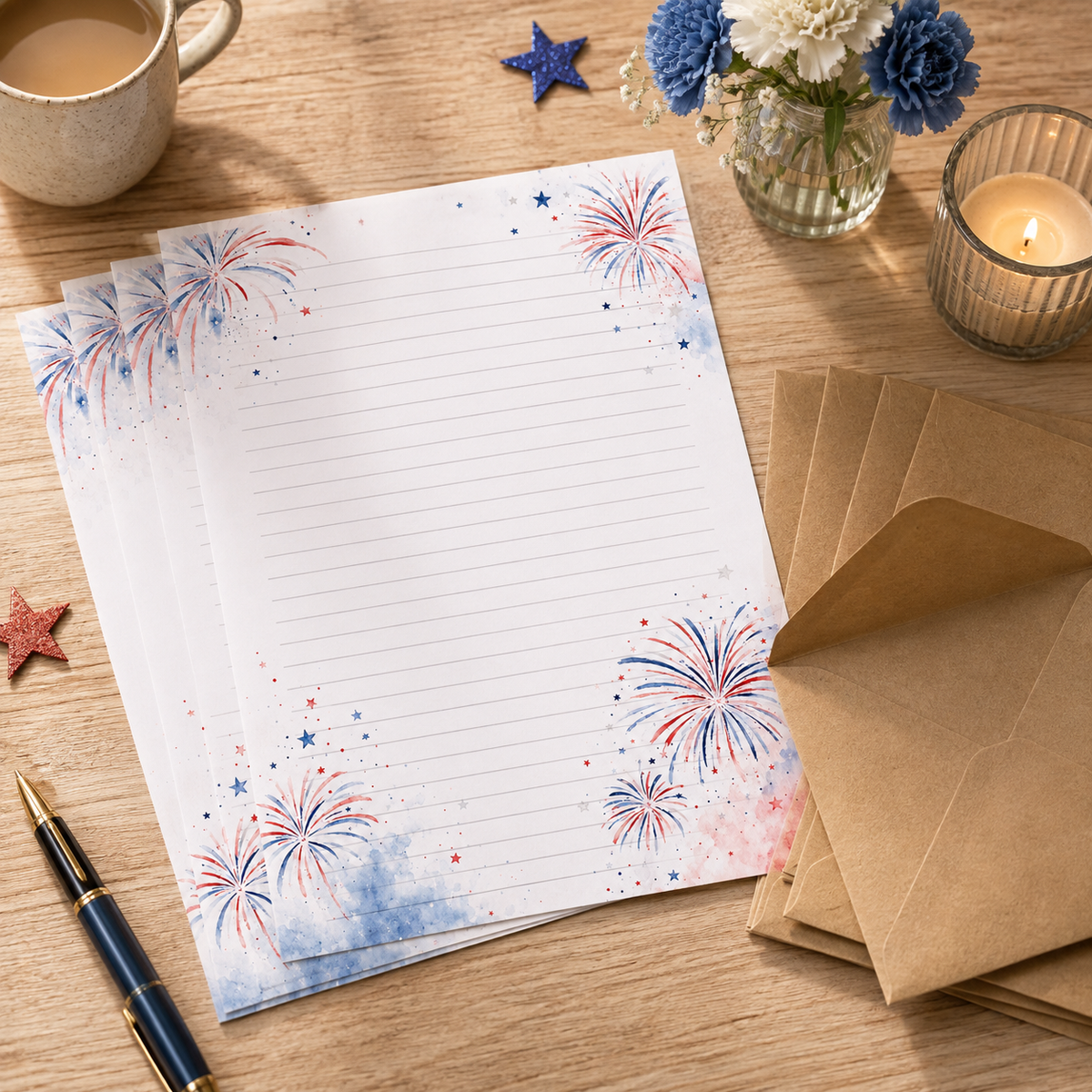 Americana Skies Stationery Set