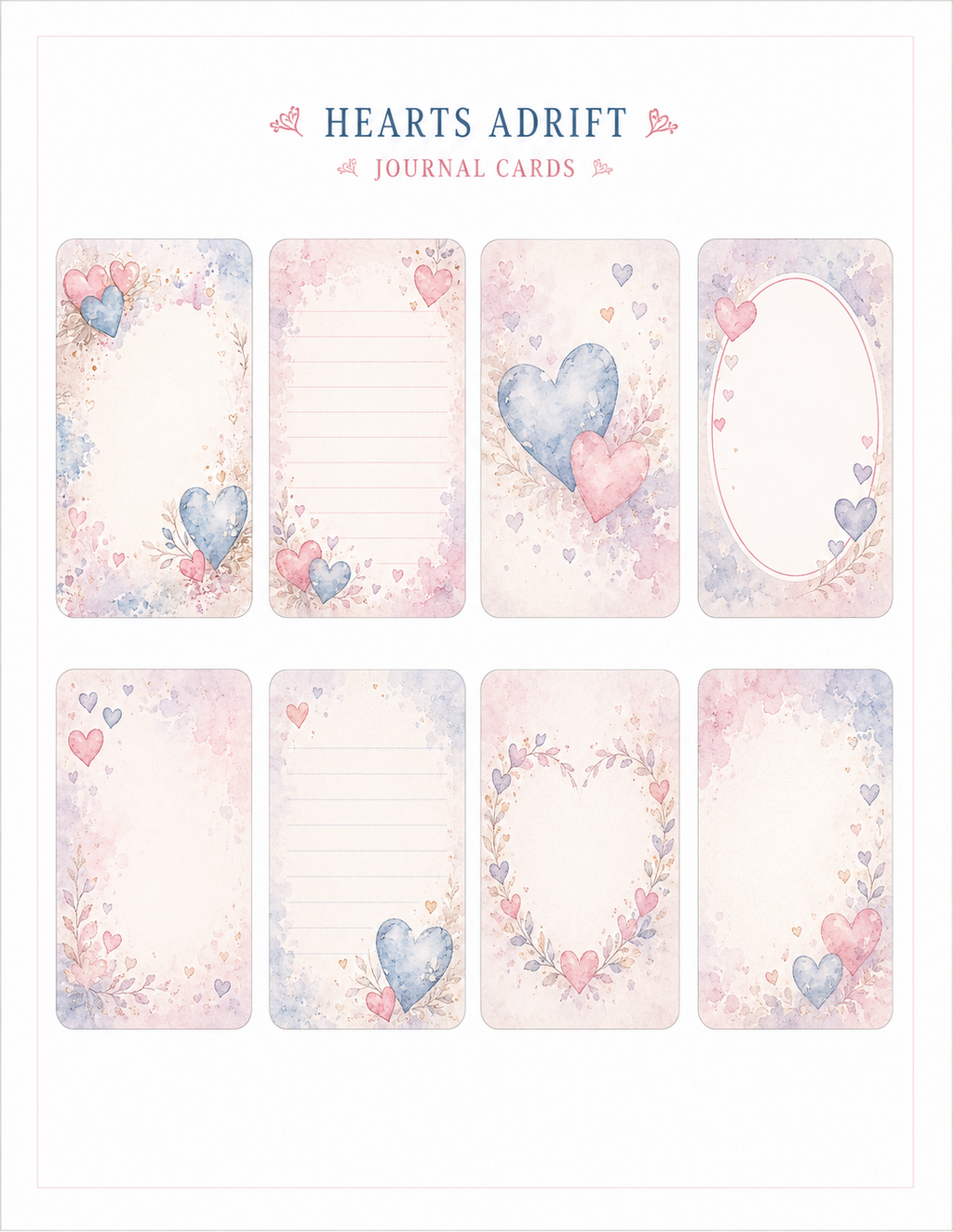 Hearts Adrift Paper Bits
