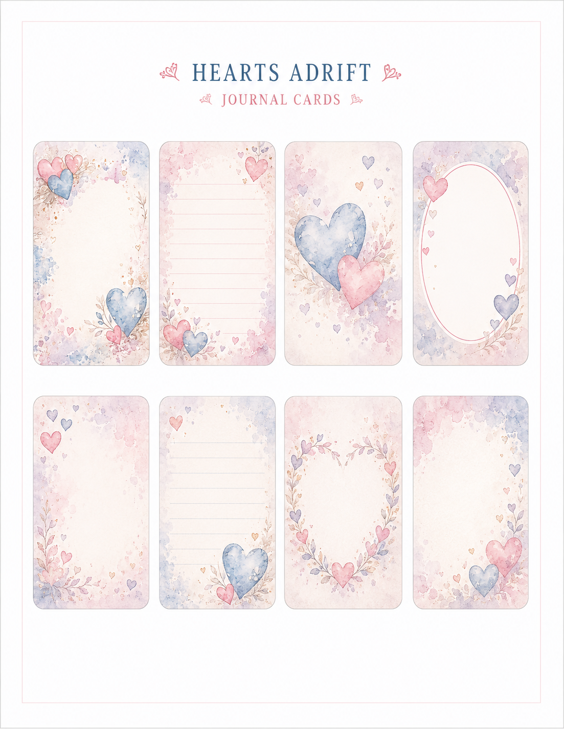 Hearts Adrift Paper Bits