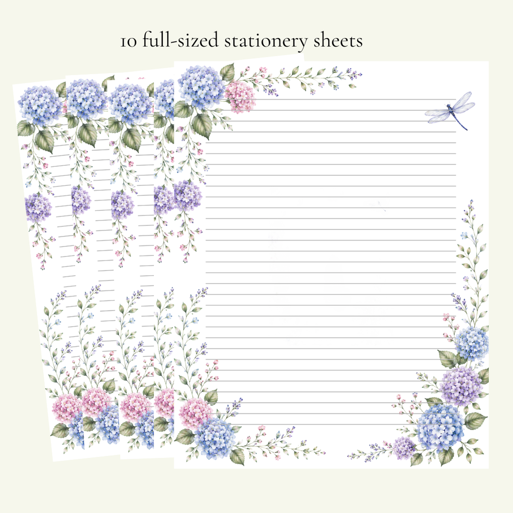 Hydrangea Haven Stationery Set