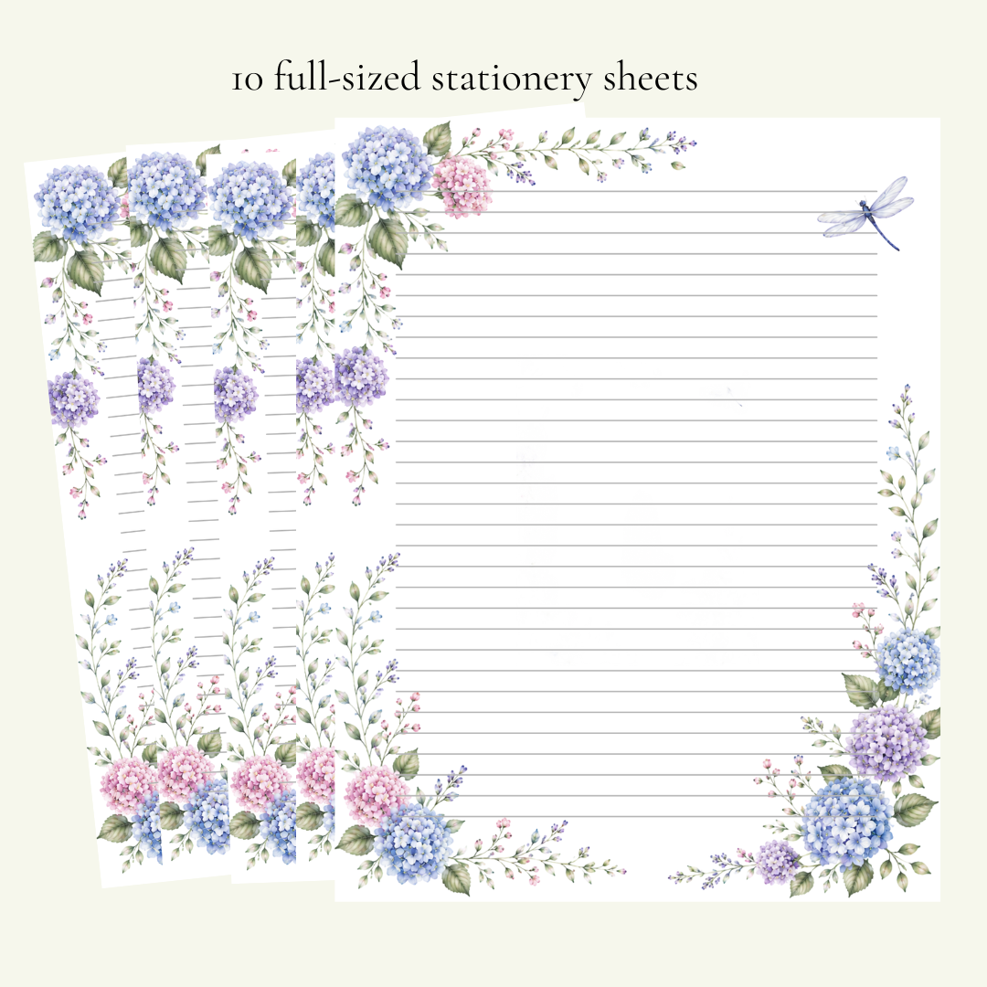 Hydrangea Haven Stationery Set