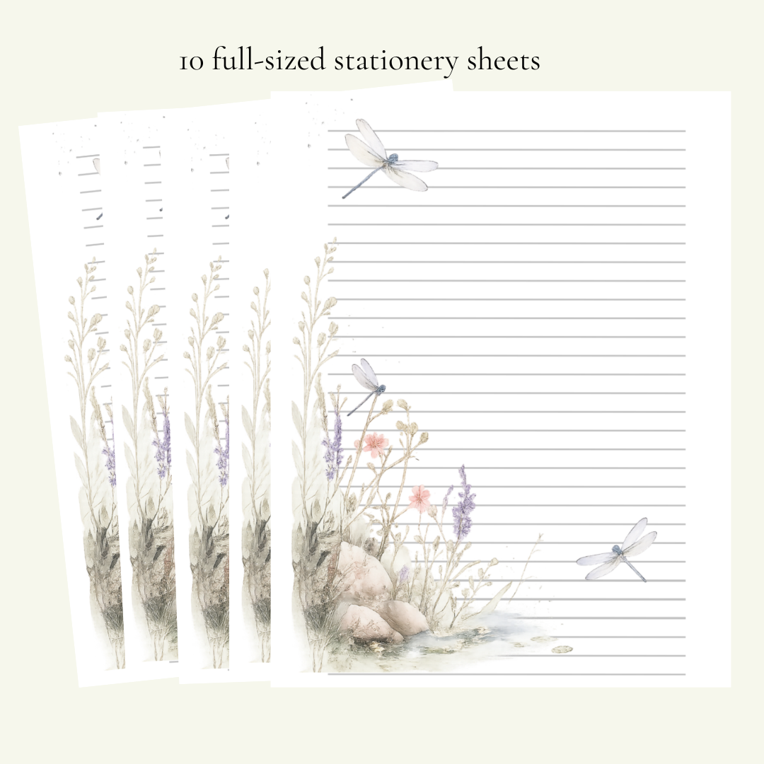 Dragonfly Drift Stationery Set