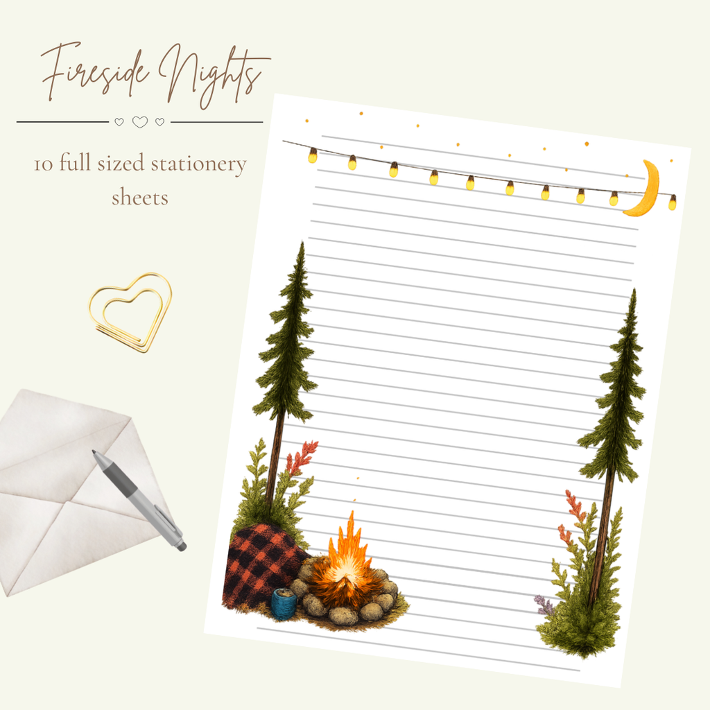 Fireside Nights Stationery Set