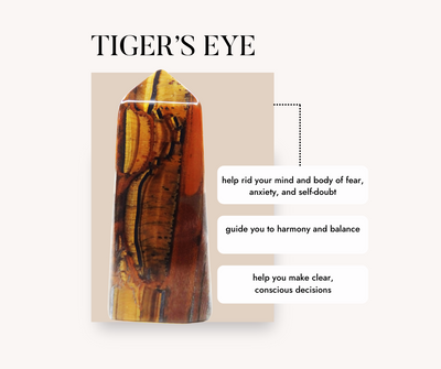 Tiger's Eye Crystal Earrings