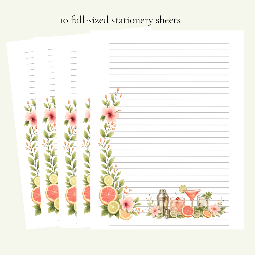 Sip & Bloom Stationery Set