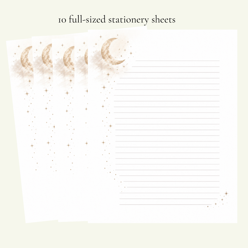 Moonlit Pages Stationery Set